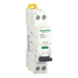 Schneider Electric - Interruttore magnetotermico iC40N 1P+N C 2A 6000A